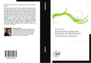 Seller image for Analyse de la Valeur des Fonctions du Monde Rural : L'exemple des pays de Regordane for sale by AHA-BUCH GmbH