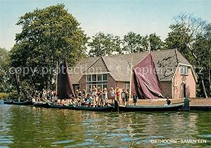 Seller image for Postkarte Carte Postale Giethoorn Samen Eeen Ferienhaus Bootfahren for sale by Versandhandel Boeger