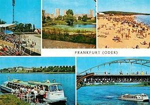 Bild des Verkufers fr Postkarte Carte Postale Frankfurt Oder Station der Freundschaft Lienauteich Botanischer Garten Helenesee Gleitboot Typ Sarja zum Verkauf von Versandhandel Boeger