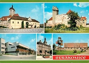 Postkarte Carte Postale Strakonice Strakonitz Mestske muzeum Hrad Restaurace Hvezda ZDS Obchod du...