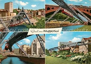 Bild des Verkufers fr Postkarte Carte Postale Wuppertal Schwebebahn Hochhaus Thalia Theater zum Verkauf von Versandhandel Boeger