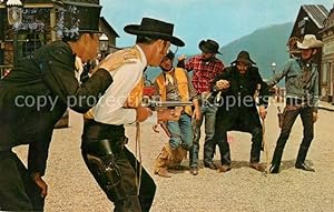 Bild des Verkufers fr Postkarte Carte Postale Cowboys Digger the Undertaker Maggie Valley North Carolina Ghost Town Village zum Verkauf von Versandhandel Boeger
