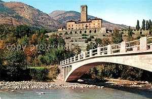 Postkarte Carte Postale Aosta Schloss Brücke