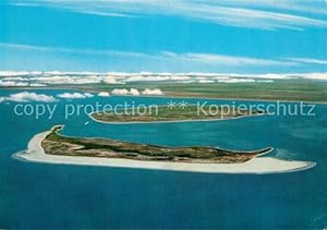 Bild des Verkufers fr Postkarte Carte Postale Amrum Fliegeraufnahme Insel Fhr Festland zum Verkauf von Versandhandel Boeger