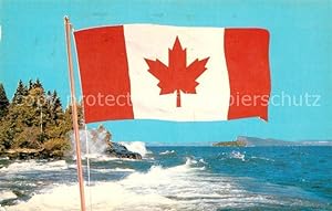 Postkarte Carte Postale Fahnen Canada New Flag