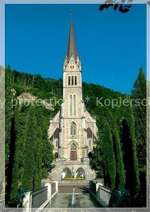 Postkarte Carte Postale Vaduz Liechtenstein Kathedrale Sankt Florin