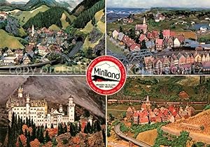 Postkarte Carte Postale Wengen Kempten Allgäu Fliegeraufnahme Miniland
