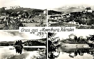 Postkarte Carte Postale Moosburg Kaernten Panoramen