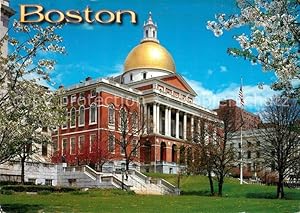 Seller image for Postkarte Carte Postale Boston Massachusetts The State House on Freedom Trail Museum of Fine Arts Baumblte for sale by Versandhandel Boeger