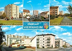 Postkarte Carte Postale Viernheim Siedlung Hochhäuser