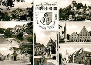 Bild des Verkufers fr Postkarte Carte Postale Pappenheim Mittelfranken Marktplatz Burg Schloss zum Verkauf von Versandhandel Boeger