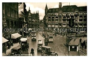 Postkarte Carte Postale Berlin Spittelmarkt um 1930 Repro Sammlung Historisches Stadtbild Nr H 32