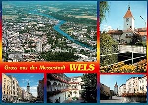Postkarte Carte Postale Wels Fliegeraufnahme Messestadt