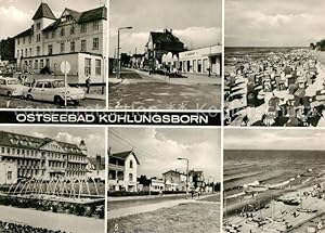 Postkarte Carte Postale Kühlungsborn Ostseebad FDGB Erholungsheim Strand