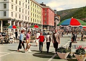 Image du vendeur pour Postkarte Carte Postale Bergen Norwegen Torvalmenningen Marquet Square mis en vente par Versandhandel Boeger