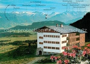 Postkarte Carte Postale Ofterschwang Berghaus Kahlrückenalpe Evangelisches Freizeitheim Alpenpano...