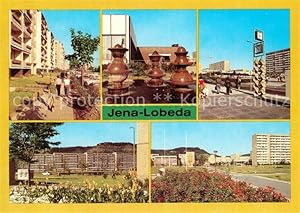 Postkarte Carte Postale Lobeda Kulturhaus Brunnenplastik Karl-Marx-Allee