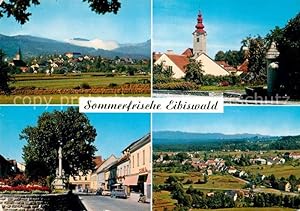 Postkarte Carte Postale Eibiswald Steiermark Panorama Kirche Ortspartie