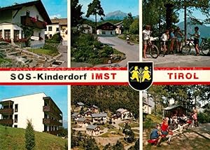 Postkarte Carte Postale Imst Tirol SOS Kindedorf Haus Industrie und Kindergarten Haus Frieden Kin...