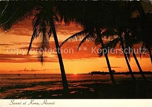 Seller image for Postkarte Carte Postale Hawaii US-State Kona Sonnenuntergang for sale by Versandhandel Boeger