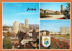 Postkarte Carte Postale Jena Thüringen VEB Carl Zeiss Jena Platz der Kosmonauten Lobeda