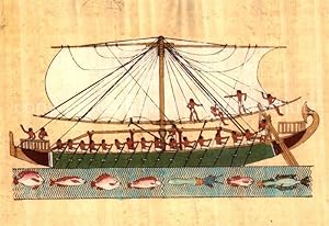 Postkarte Carte Postale Segelschiffe Hatshepsut's Boat Sailing Punt Red Sea 18th Dynasty Egypt