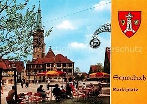 Postkarte Carte Postale Schwabach Marktplatz