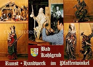 Bild des Verkufers fr Postkarte Carte Postale Bad Kohlgrub Haus Schatzloch Kunst und Handwerk Holzschnitzereien zum Verkauf von Versandhandel Boeger