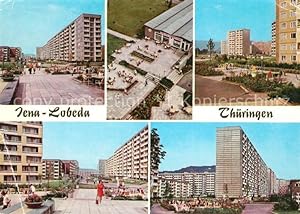 Postkarte Carte Postale Lobeda Fliegeraufnahme Hochhäuser