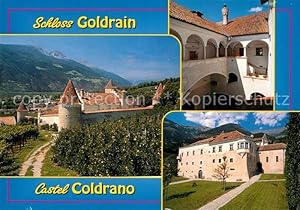Postkarte Carte Postale Goldrain Vinschgau Schloss