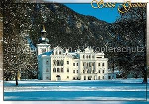Bild des Verkufers fr Postkarte Carte Postale St Martin Lofer Schloss Grubhof Winterpanorama zum Verkauf von Versandhandel Boeger