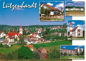 Bild des Verkufers fr Postkarte Carte Postale Ltzenhardt Katholische Herz-Jesu-Kirche Klinik am Zauberwald zum Verkauf von Versandhandel Boeger