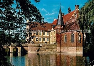 Postkarte Carte Postale Münster Westfalen Schloss Hülshoff Wasserschloss