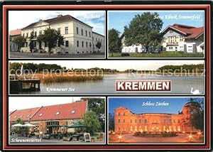 Bild des Verkufers fr Postkarte Carte Postale Kremmen Rathaus Klinik Kremmener See Scheunenviertel Schloss Ziethen zum Verkauf von Versandhandel Boeger