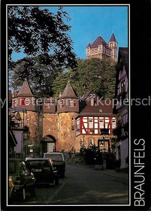 Bild des Verkufers fr Postkarte Carte Postale Braunfels Marktplatz Unterste Pforte Schloss zum Verkauf von Versandhandel Boeger