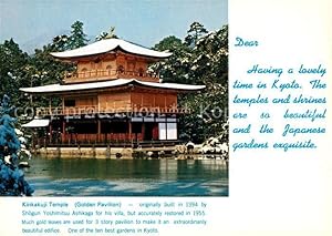 Postkarte Carte Postale Kyoto Kinkakuij Tempel