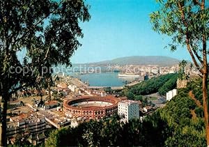 Postkarte Carte Postale Malaga Andalucia Plaza de Toros puerto