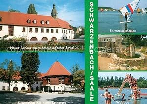Postkarte Carte Postale Schwarzenbach Saale Rathaus Schönburg'sches Schloss Sitzungssaal Förmitzs...