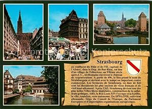 Image du vendeur pour Postkarte Carte Postale Strasbourg Alsace Cathedrale Maison Kammerzell Ponts couverts La Petite France Histoire mis en vente par Versandhandel Boeger
