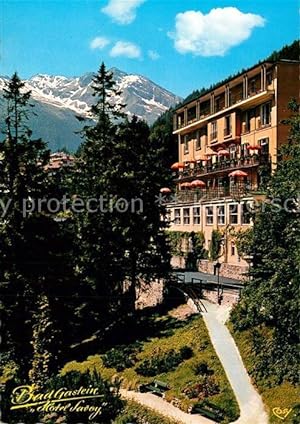Postkarte Carte Postale Badgastein Hotel Savoy Alpen