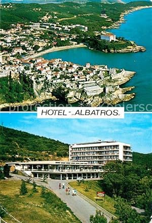 Postkarte Carte Postale Ulcinj Hotel Albatros Fliegeraufnahme