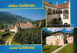 Postkarte Carte Postale Goldrain Vinschgau Schloss Goldrain Details