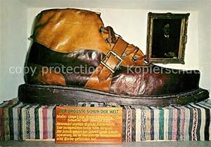 Postkarte Carte Postale Schuhe Grösstes Schuh der Welt Heimatmuseum Oberstdorf