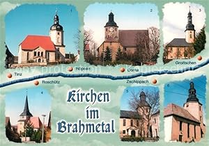 Postkarte Carte Postale Röpsen Kirchen im Brahmetal Tinz Roschütz Dorna Zschippach Groitschen