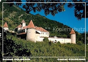 Postkarte Carte Postale Goldrain Vinschgau Schloss Goldrain