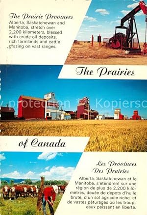 Bild des Verkufers fr Postkarte Carte Postale Alberta Prairie Provinces Saskatchewan Manitoba zum Verkauf von Versandhandel Boeger