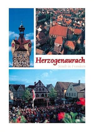 Bild des Verkufers fr Postkarte Carte Postale Herzogenaurach Uhrturm zum Verkauf von Versandhandel Boeger