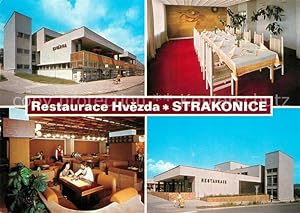 Postkarte Carte Postale Strakonice Strakonitz Restaurant Hvezda