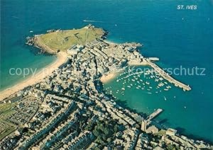 Postkarte Carte Postale St Ives Cornwall Fliegeraufnahme