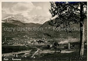 Postkarte Carte Postale Aosta Panorama